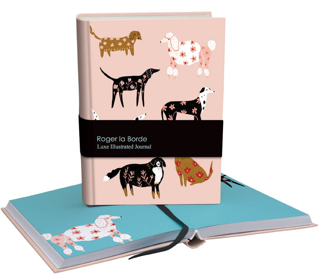 Ginger Pattern Dogs illustrated journal by Roger la Borde, artwork by Holly Jolley