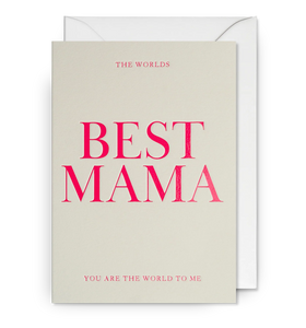 World's best mama  card