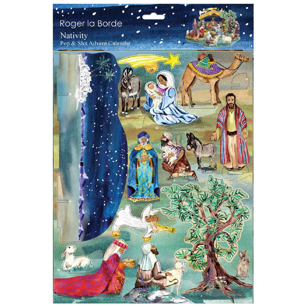The Christmas Story large 3D pop and slot advent calendar by Roger la Borde – view 2
