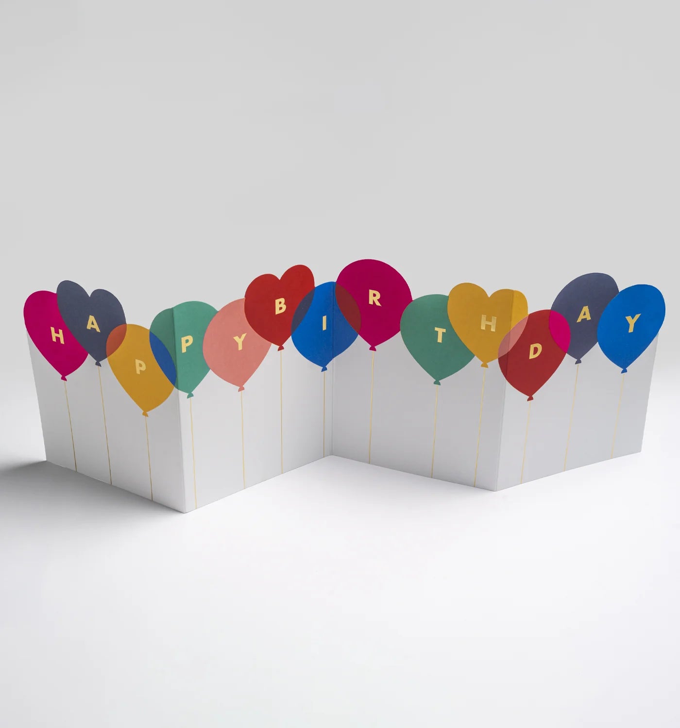 Lagom Design Concertina Card - birthday
