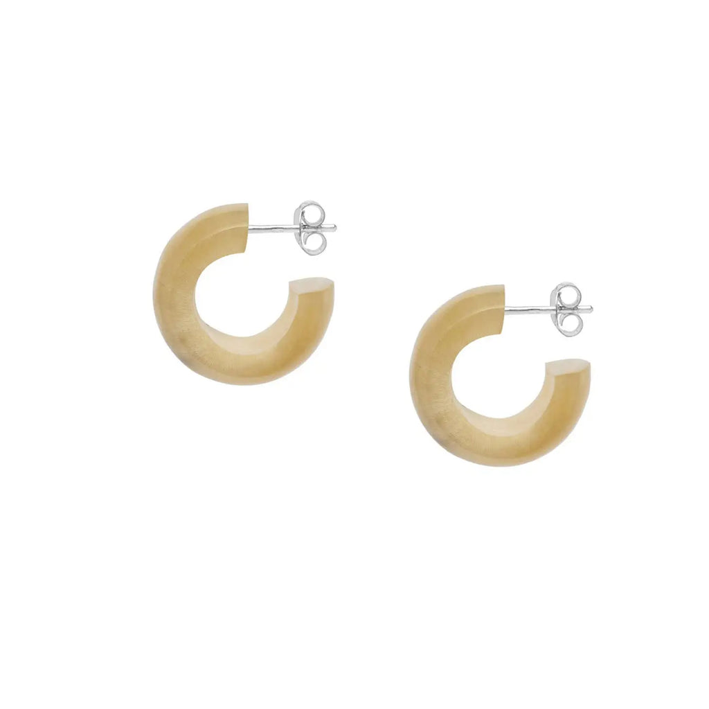 Small wide hoop earring