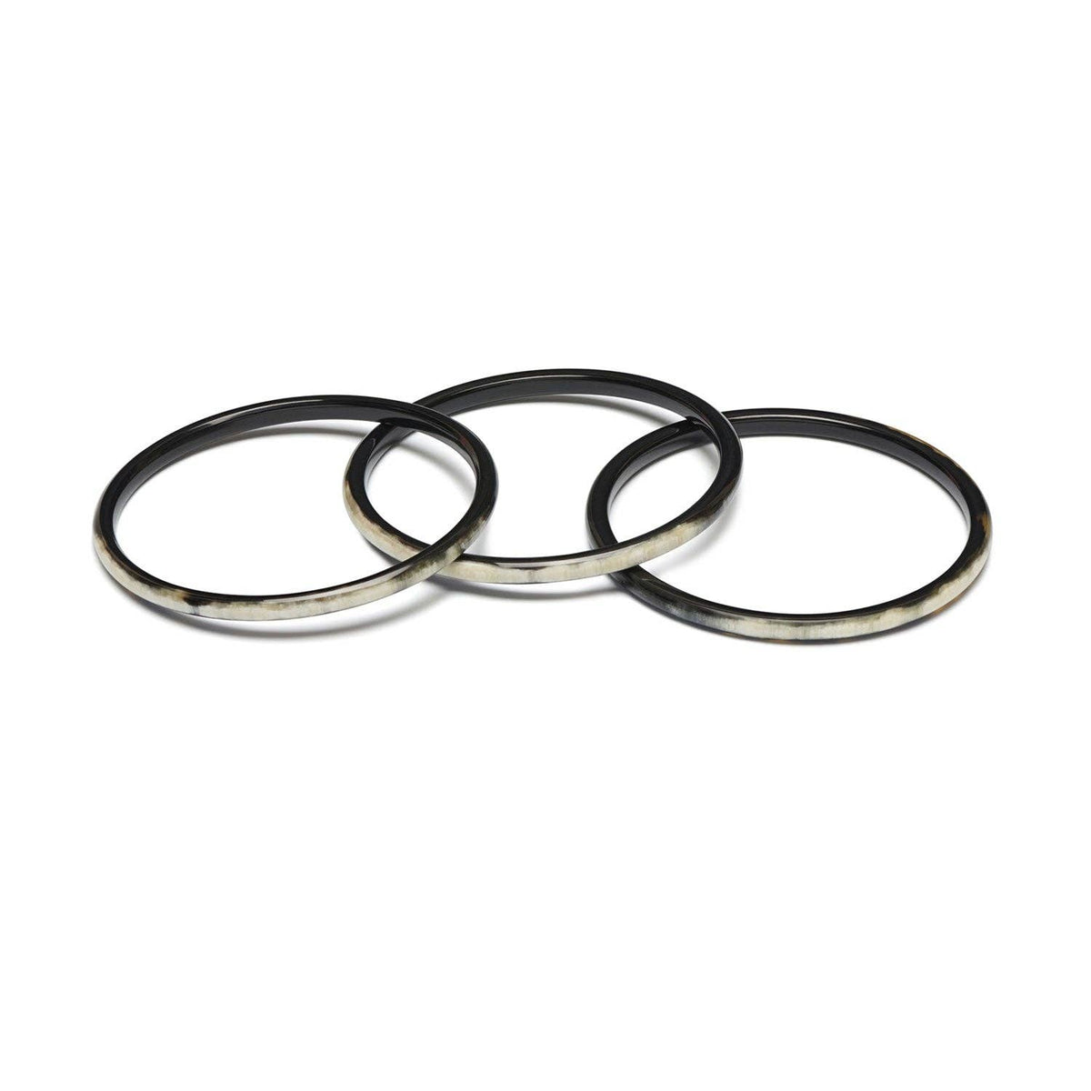 Zuri Slim Natural Horn Bangles
