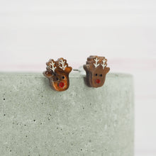 Load image into Gallery viewer, Small Reindeer studs
