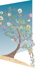 Sympathy Tree lasercut sympathy card by Roger la Borde