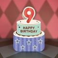 Age 9 Circus Themed Birthday Card