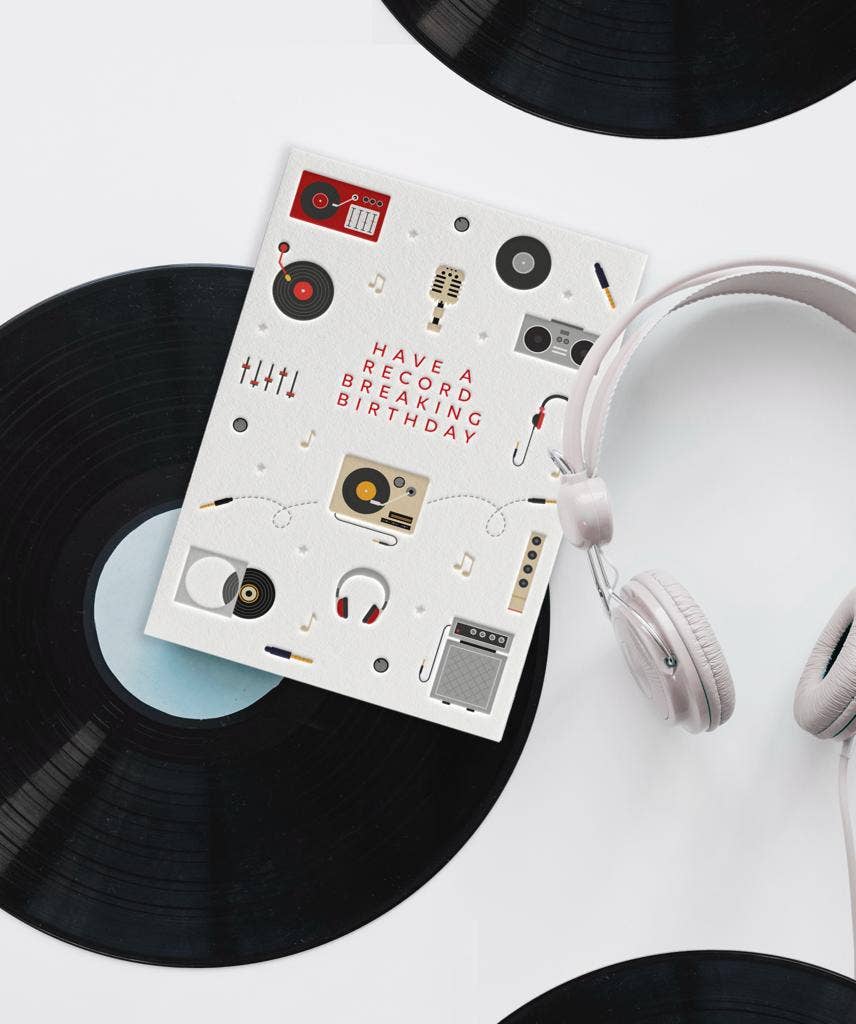 Vinyl Records (Birthday) Card