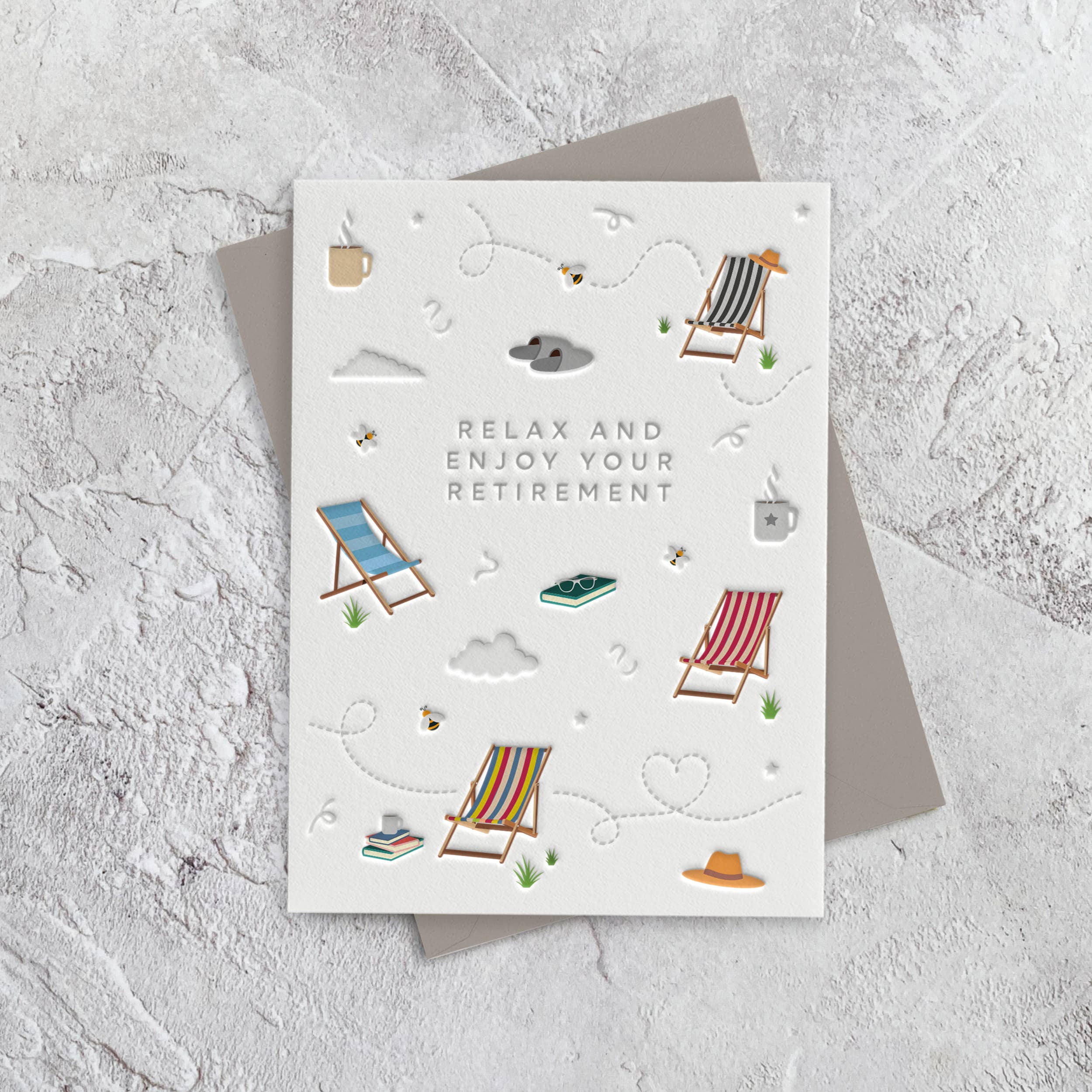 Retirement Deckchair Card