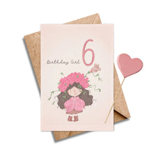 Load image into Gallery viewer, Age 6 Birthday Girl - Little Girl 6th Birthday
