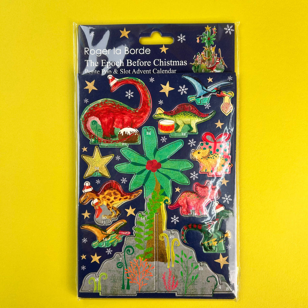 Dino Christmas petite 3D pop and slot advent calendar by Roger la Borde – view 2