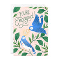 Engagement Card – Engaged Birds Wedding Congratulations