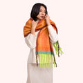 Powder Aria Cosy Scarf in tangerine mix