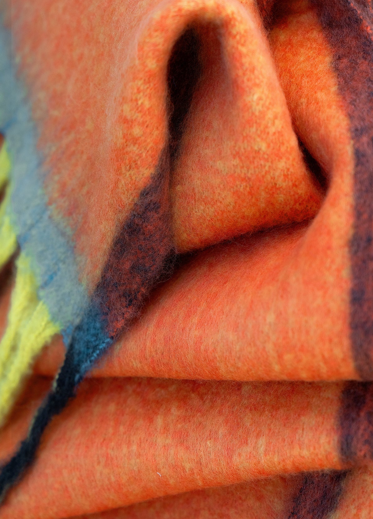 Powder Aria Cosy Scarf in tangerine mix – second view