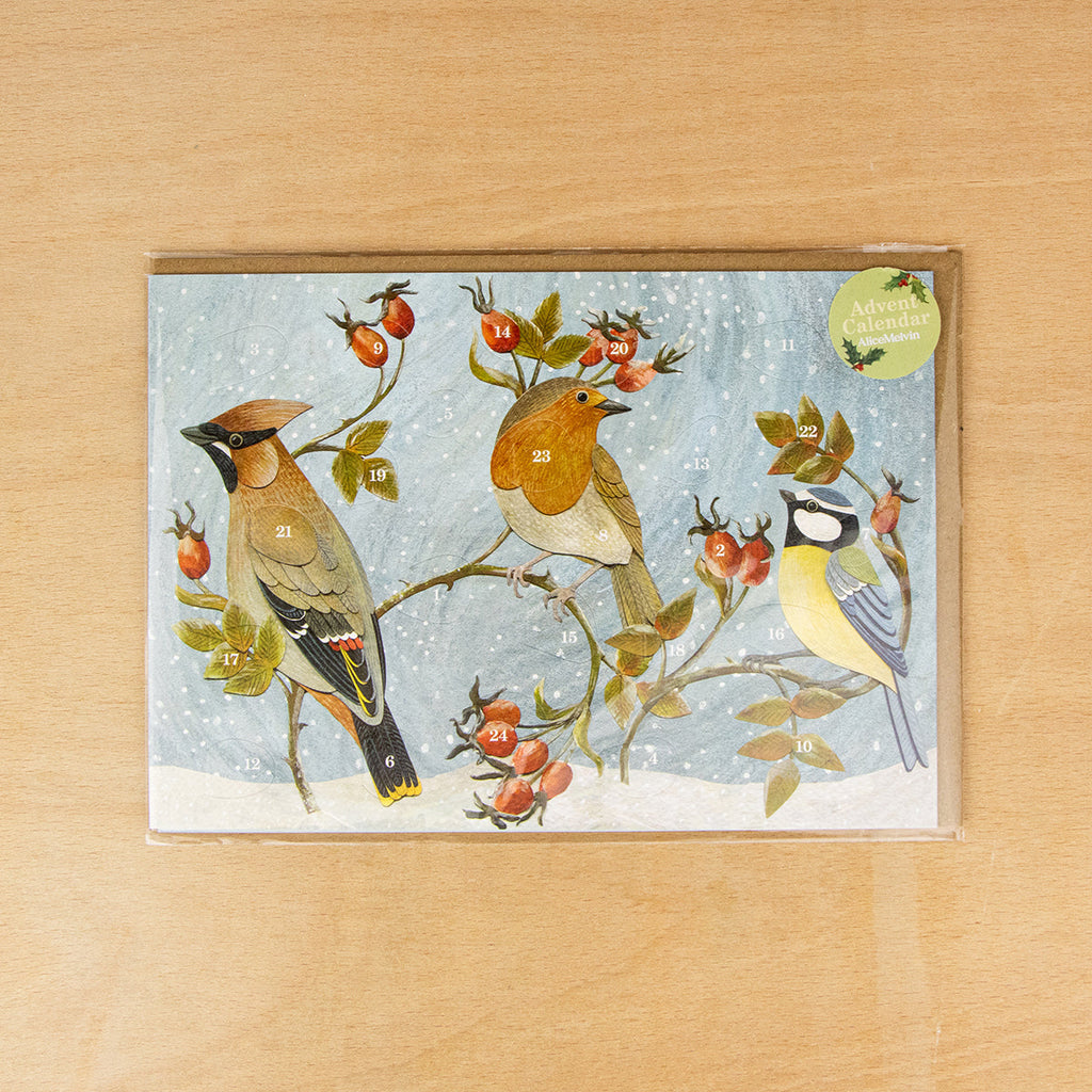 Winter Hedgerow Advent Card by Alice Melvin, view 2