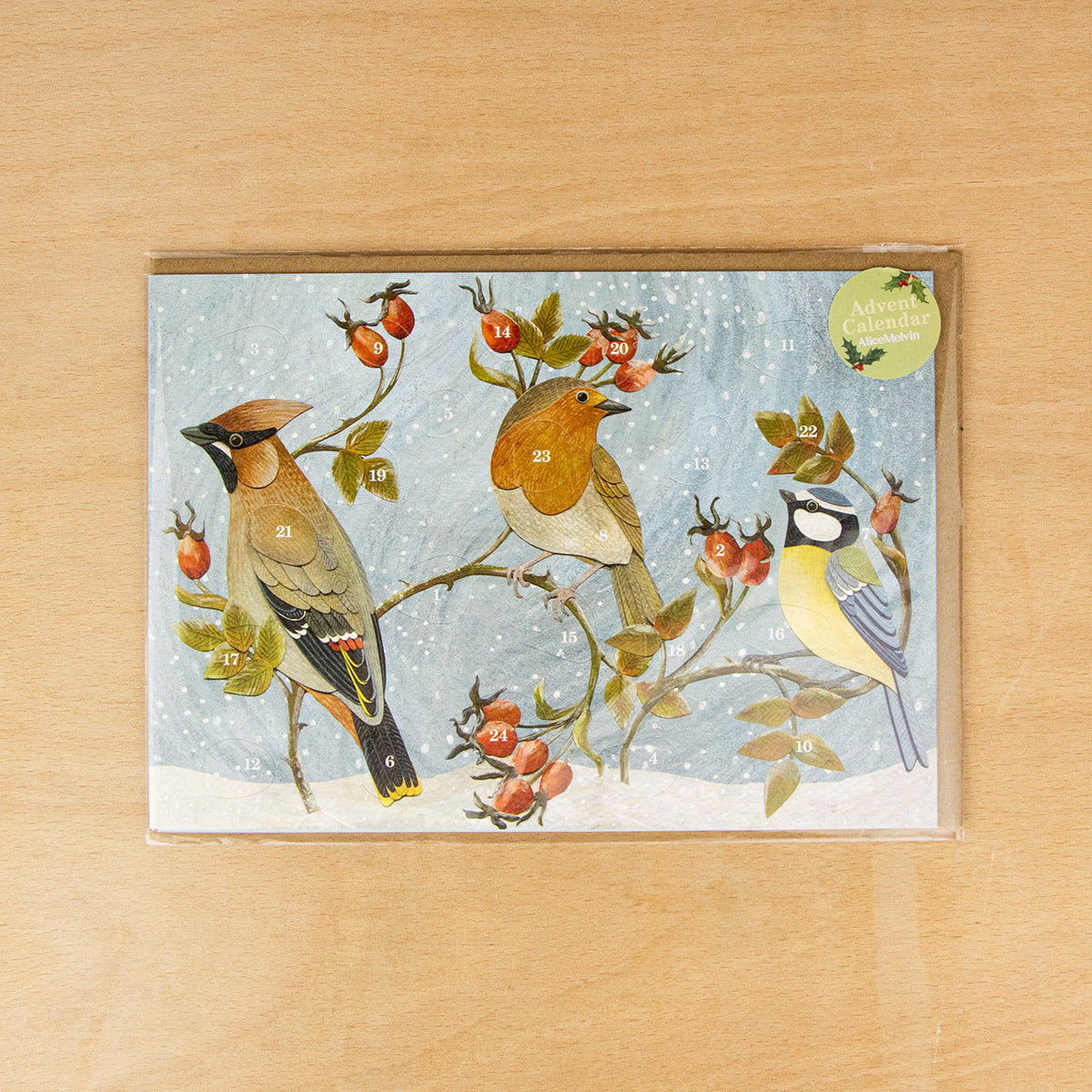 Winter Hedgerow Advent Card by Alice Melvin, view 2