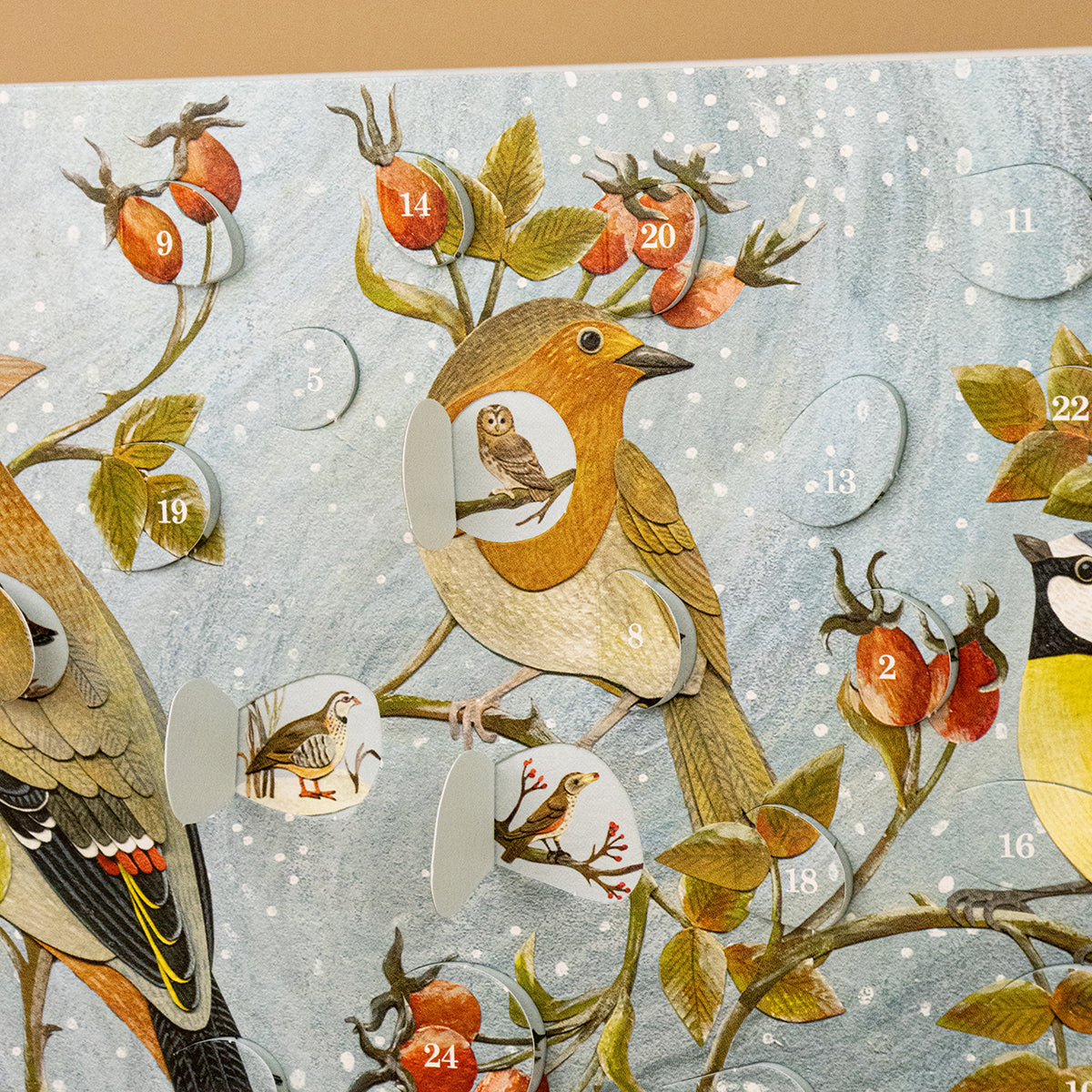 Winter Hedgerow Advent Card by Alice Melvin, view 3