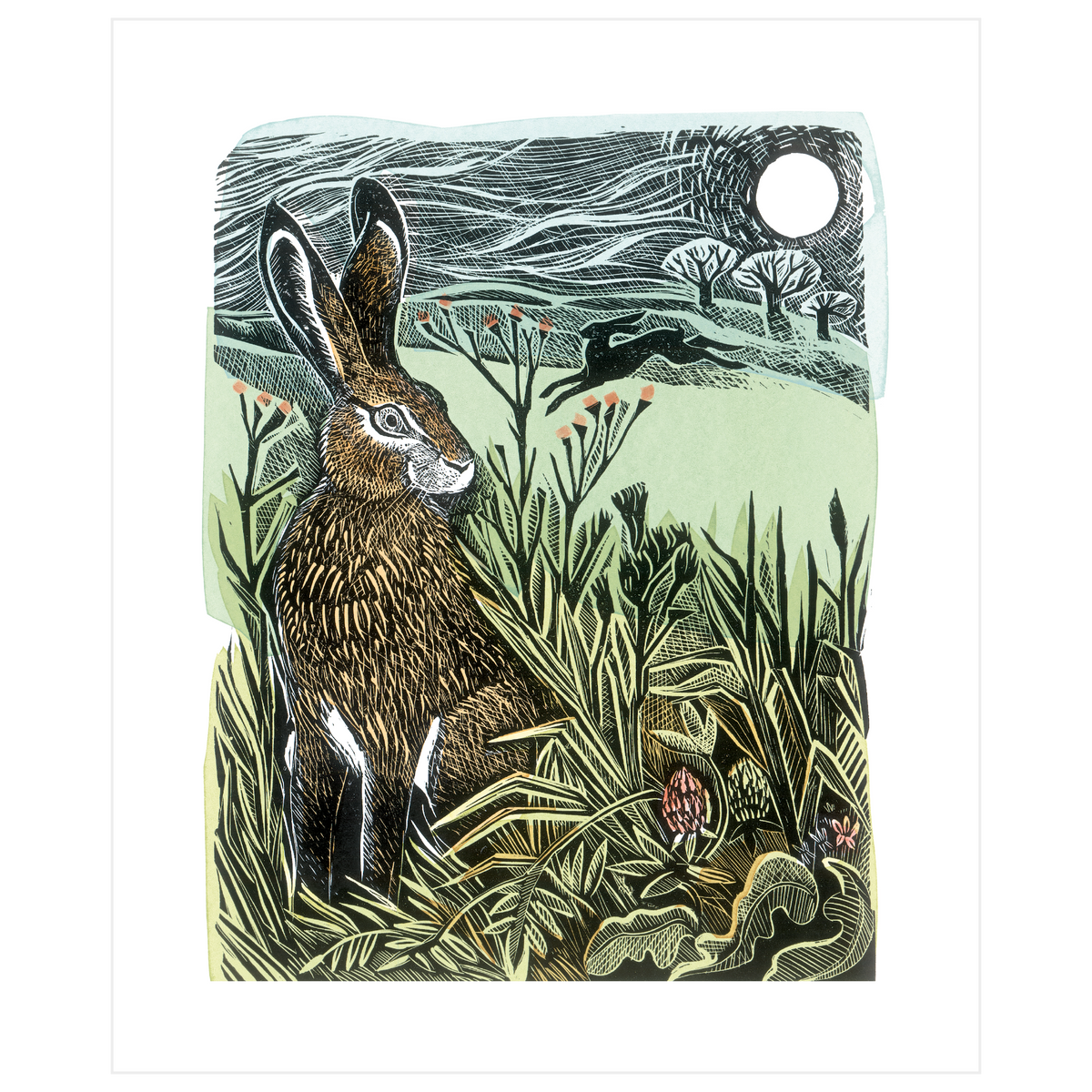 Hidden Hares card by Angela Harding, additional view