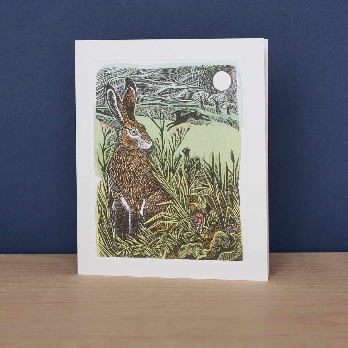 Hidden Hares greeting card by Angela Harding, Art Angels