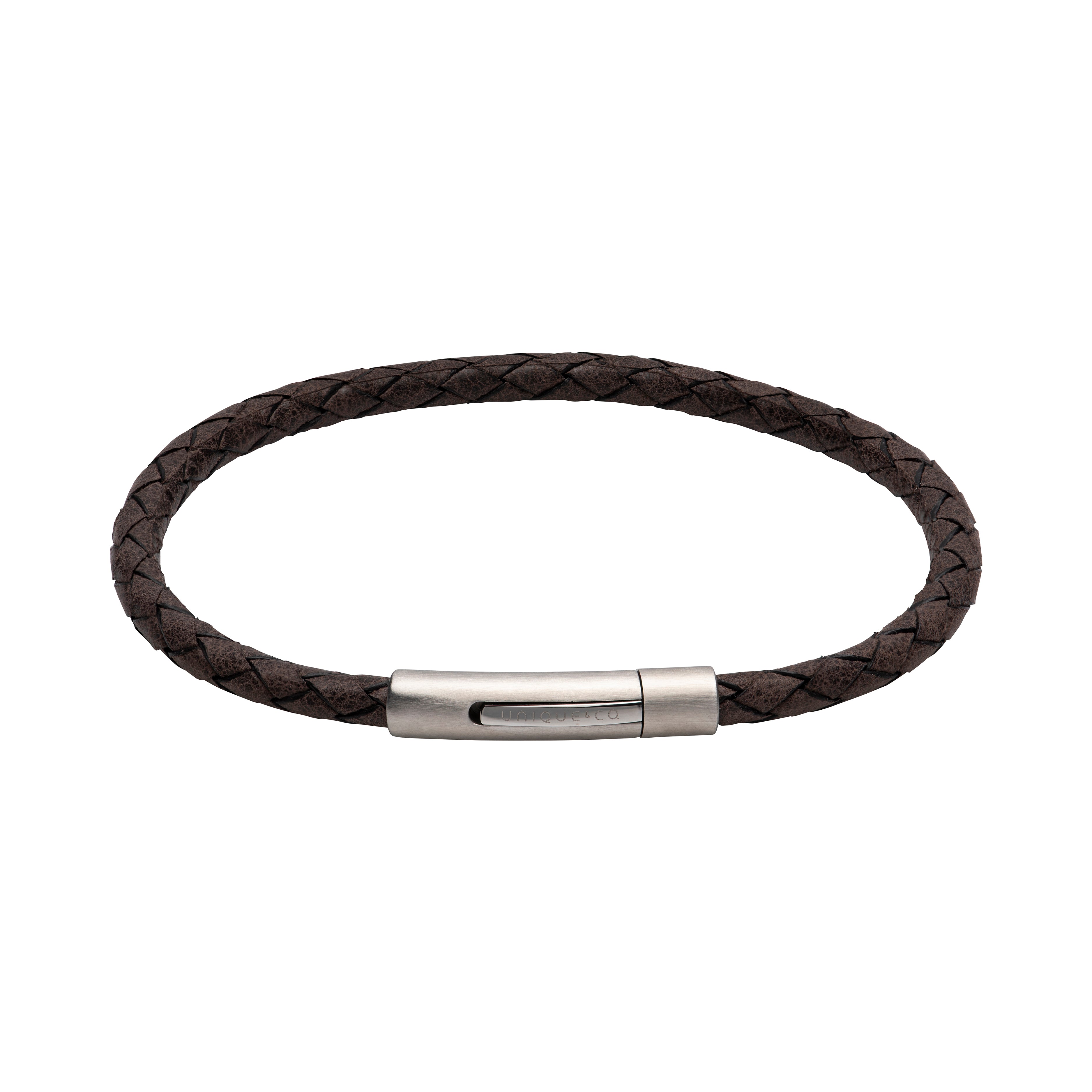 Leather Bracelet with Stainless Steel Clasp b444/b503
