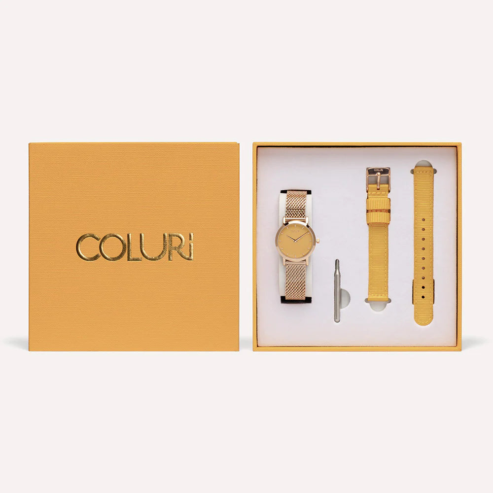 YELLOW WATCH 28MM DIAL
