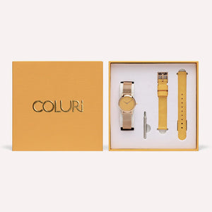YELLOW WATCH 28MM DIAL
