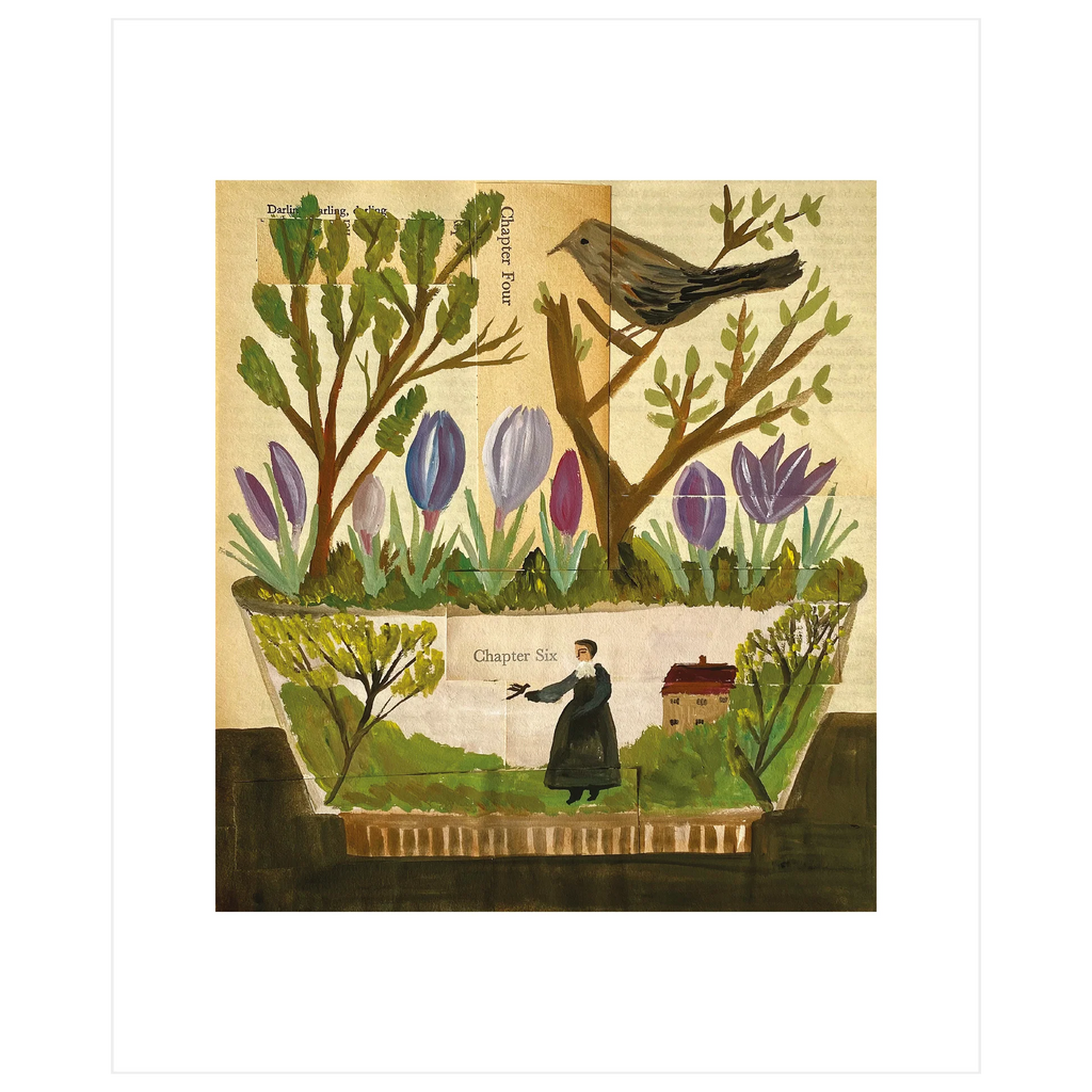 Spring Garden Bowl Greeting Card