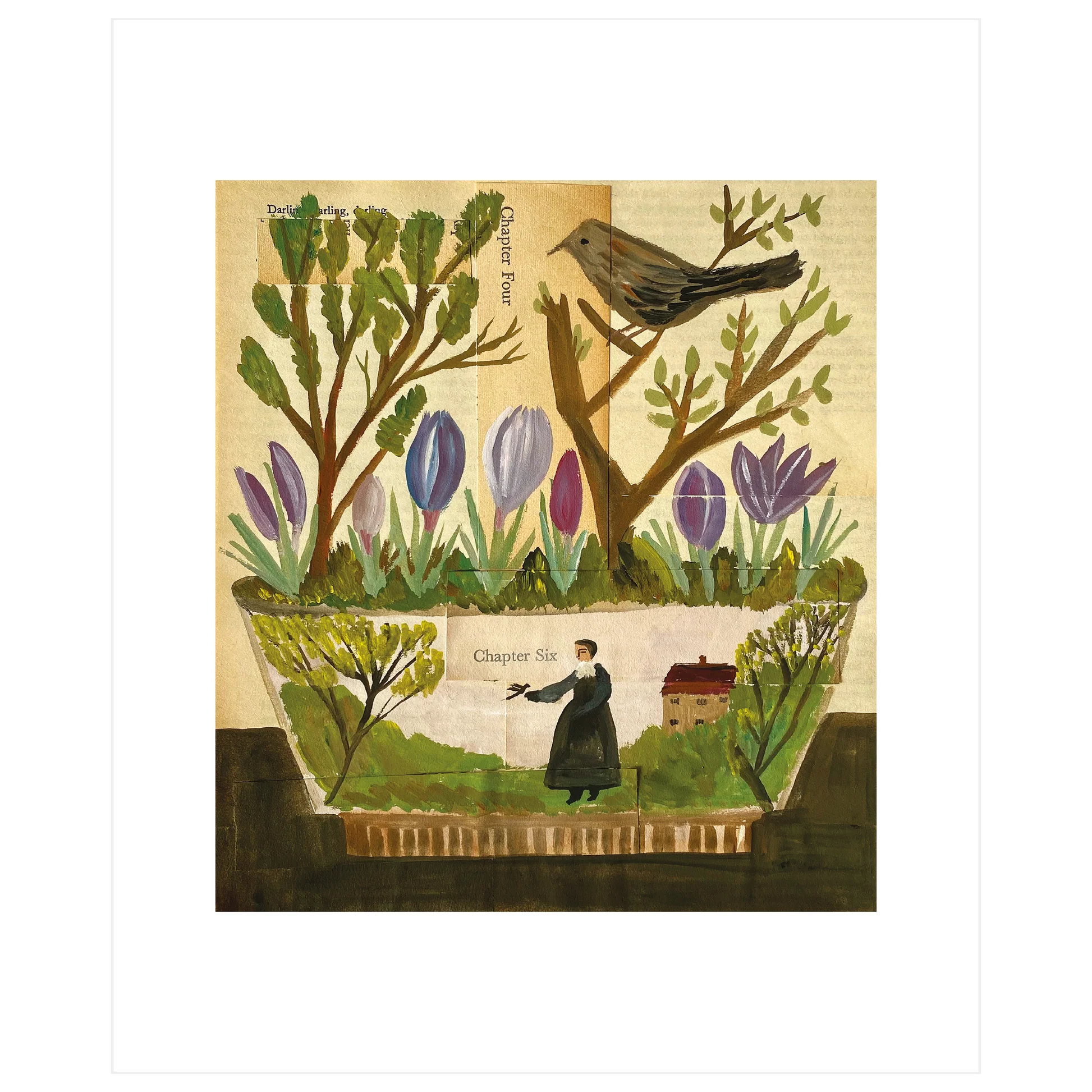 Spring Garden Bowl Greeting Card