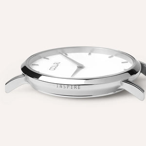 WHITE WATCH 28MM DIAL
