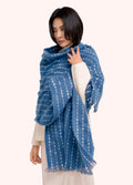 Powder Dakota Cosy Scarf in navy stripes