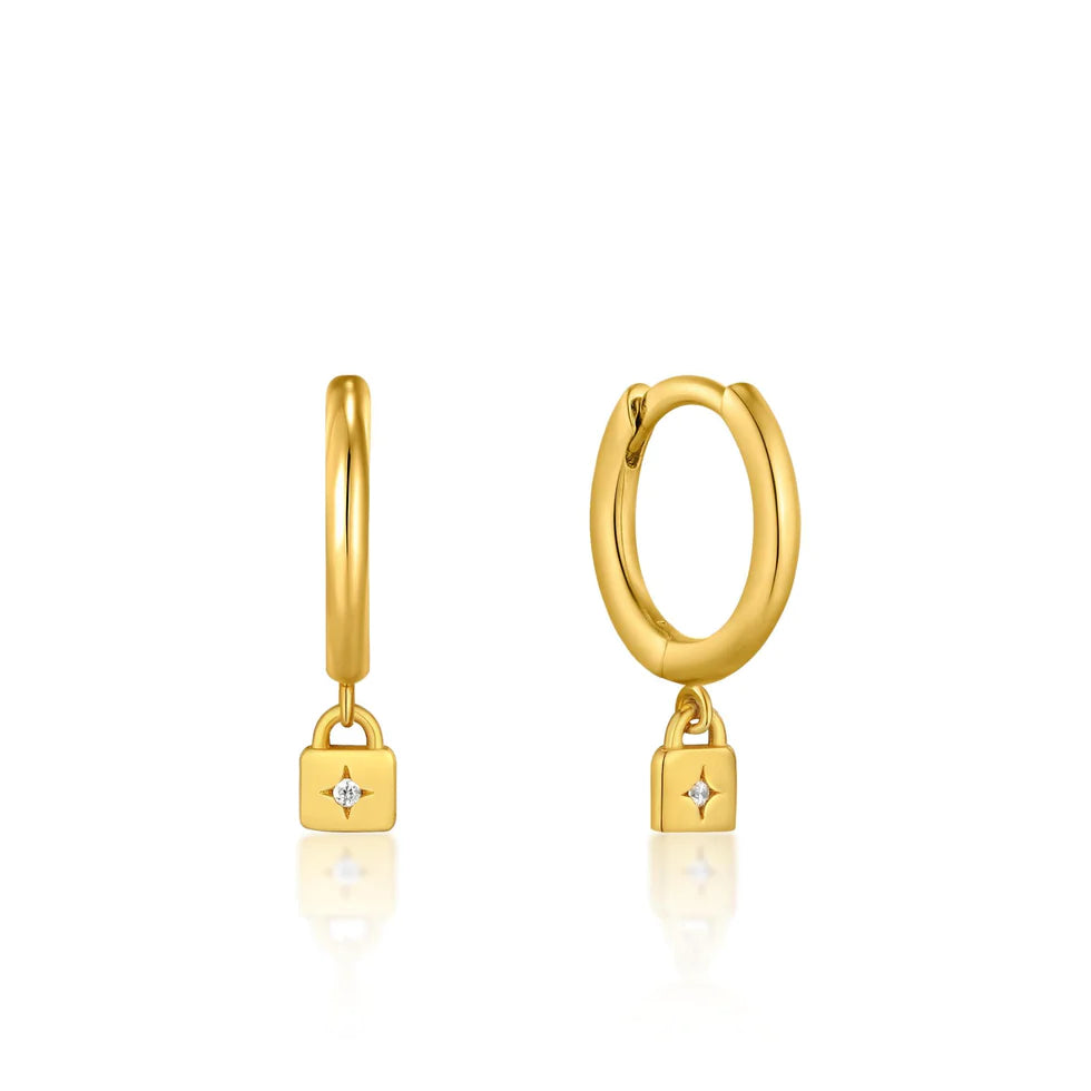 Padlock HOOP Earrings