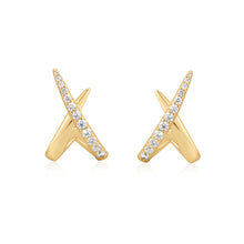 Load image into Gallery viewer, Kiss Polished Pave Studs
