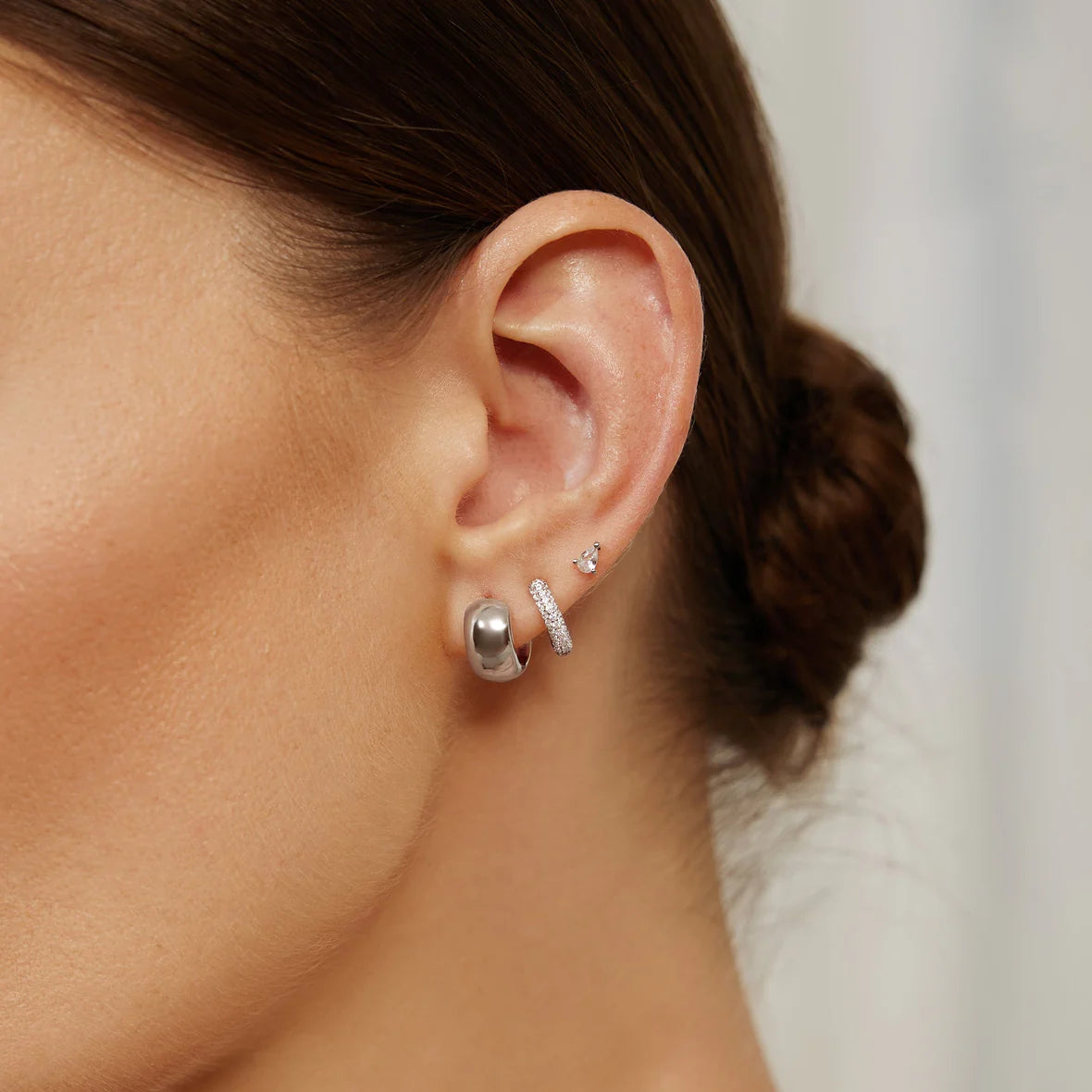 Chubby small huggie hoop Earrings