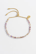 Load image into Gallery viewer, Amethyst Gemstone Amelia Bracelet Gold Plated
