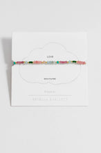 Load image into Gallery viewer, Mini Amelia Gemstone Bracelet Gold Plated | Pink Opal and Aquamarine
