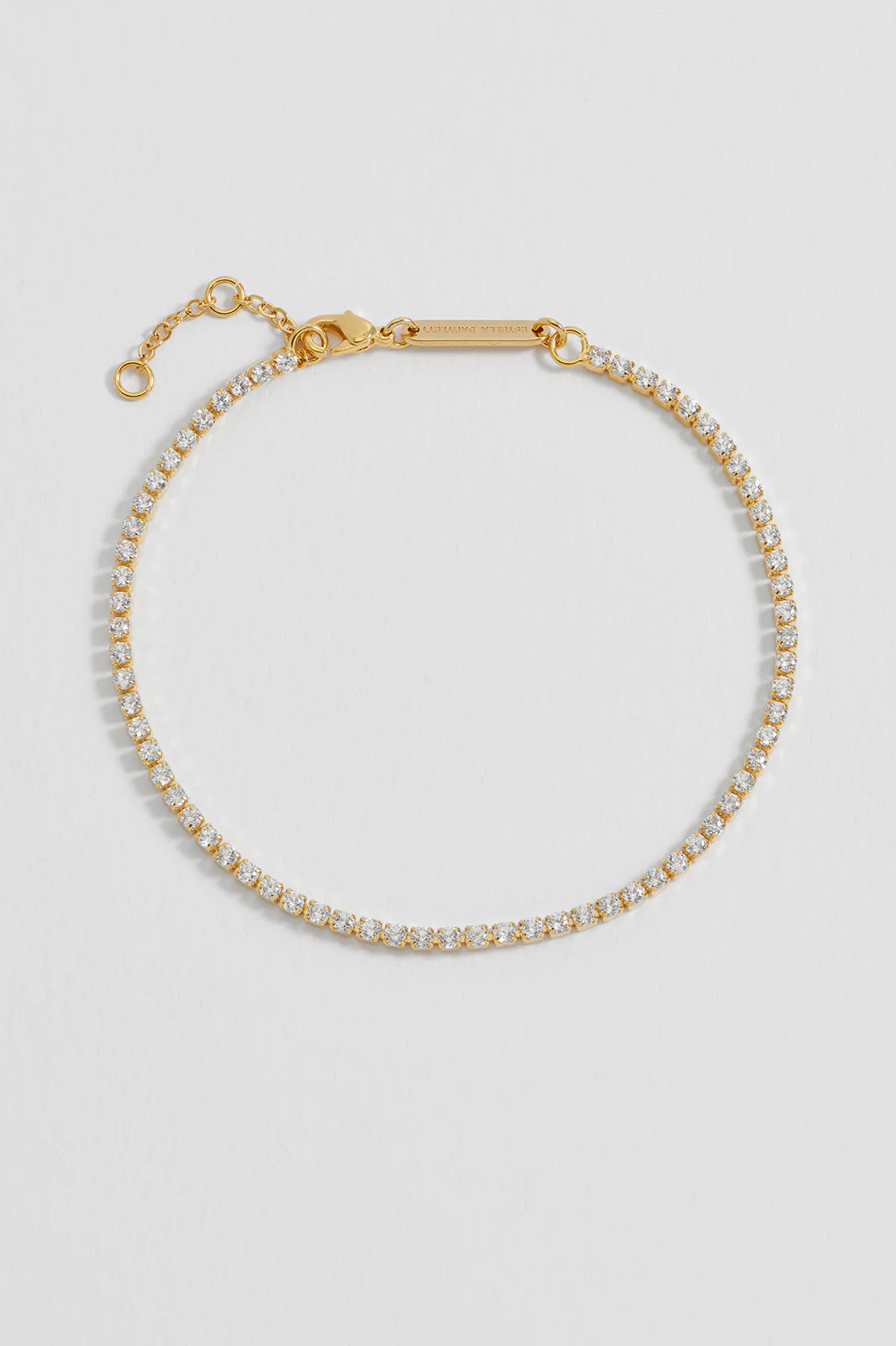 EB EDIT Fine CZ Tennis Bracelet - Gold Plated