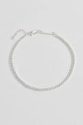 EB EDIT Fine CZ Tennis Bracelet - Silver Plated