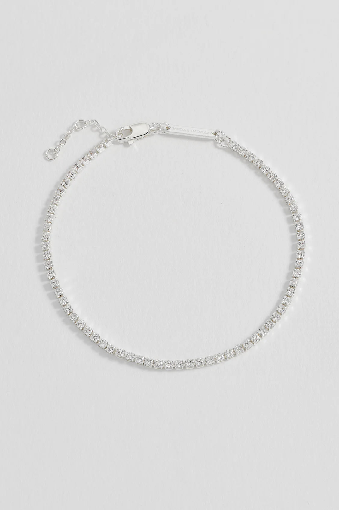 EB EDIT Fine CZ Tennis Bracelet - Silver Plated