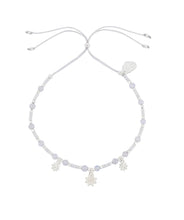 Load image into Gallery viewer, Triple Flower White Enamel Sienna Bracelet
