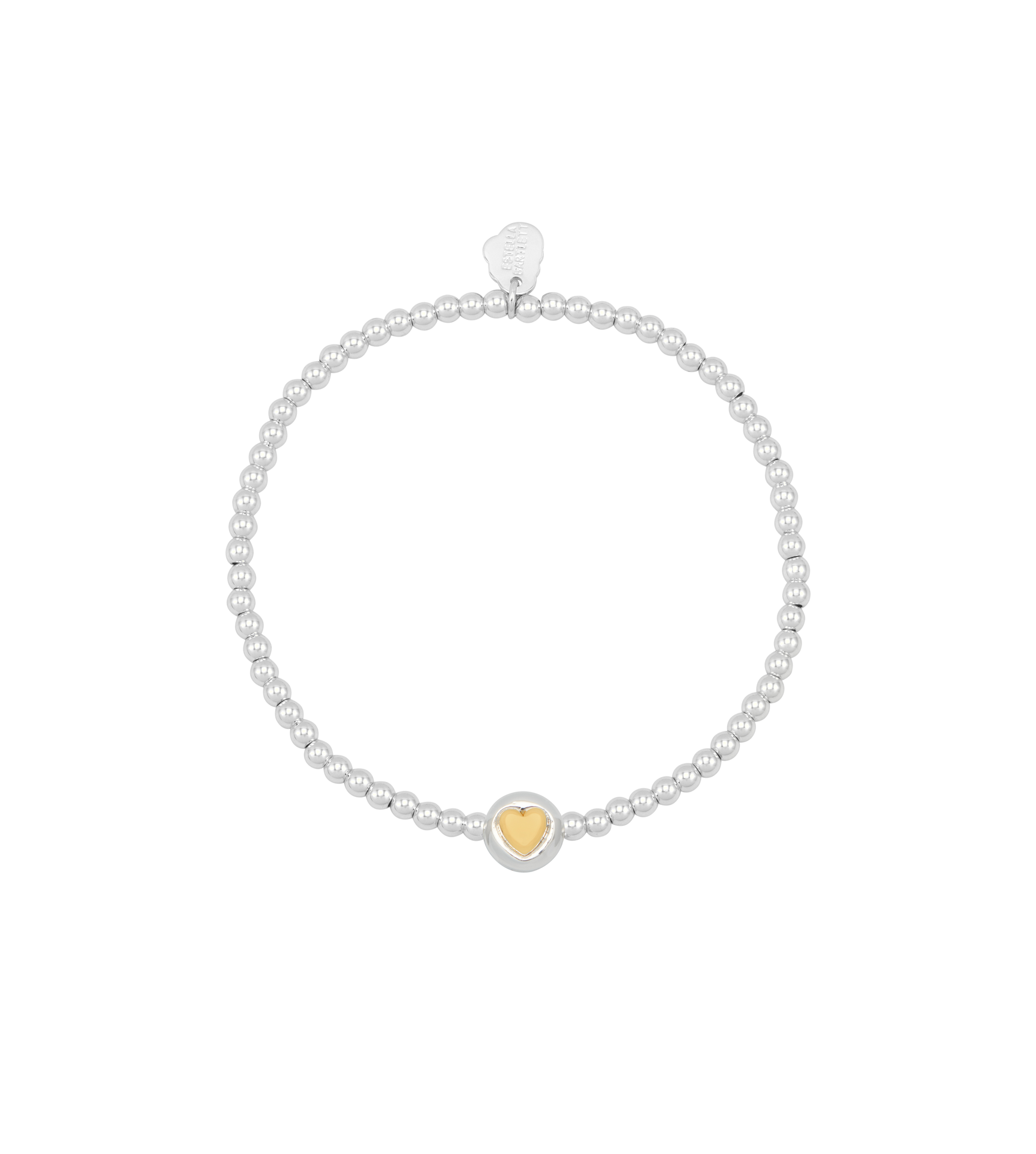 Heart Disc Bead Bracelet