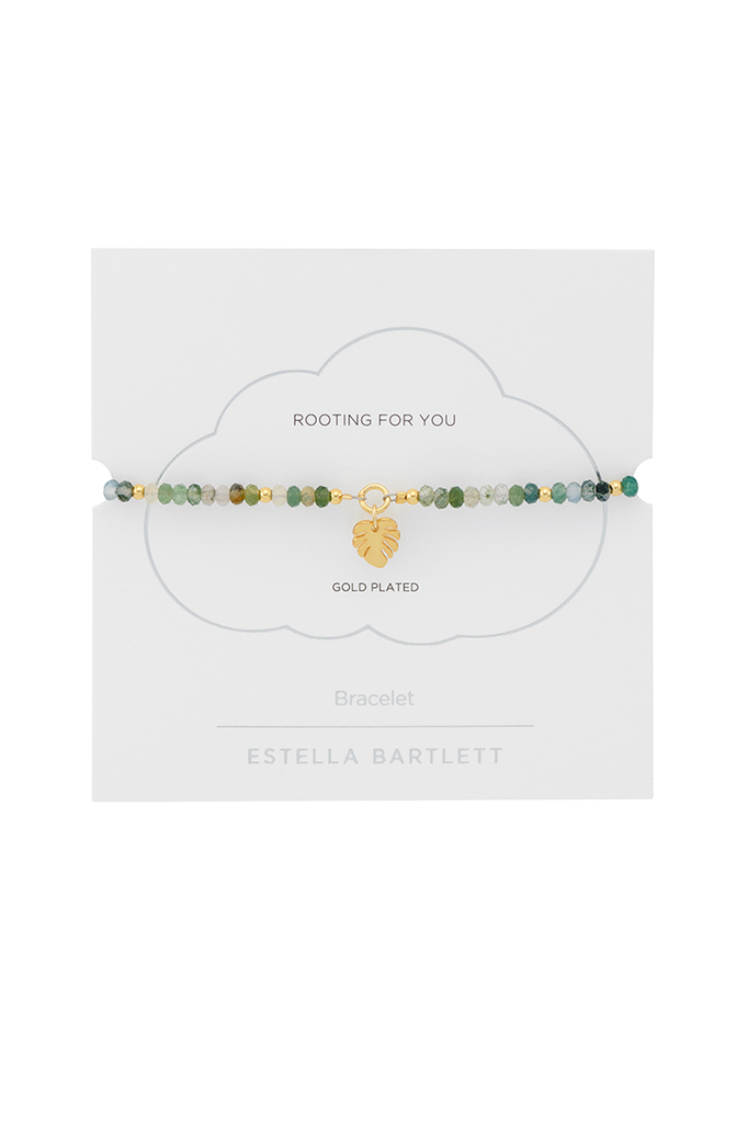 Faceted Monstera Leaf Bracelet