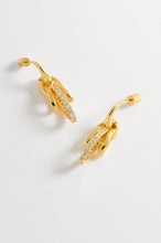 Load image into Gallery viewer, EB EDIT Multi Hoop CZ Earrings - Gold Plated
