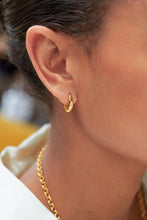 Load image into Gallery viewer, EB EDIT North Star Hinge Hoop Earring - Gold Plated
