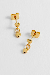 Linked Heart Studs