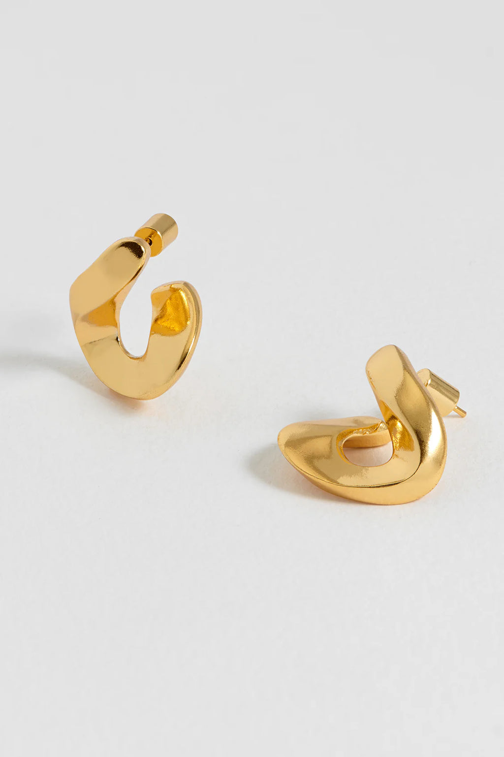 EB Edit Sculptural Twist Hoop Earrings