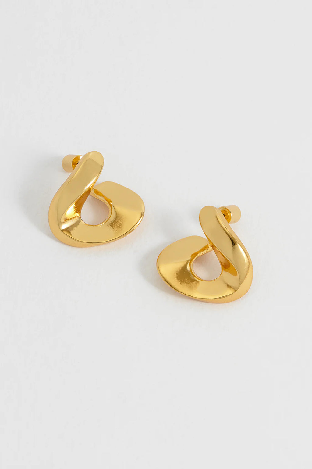 EB Edit Sculptural Twist Hoop Earrings