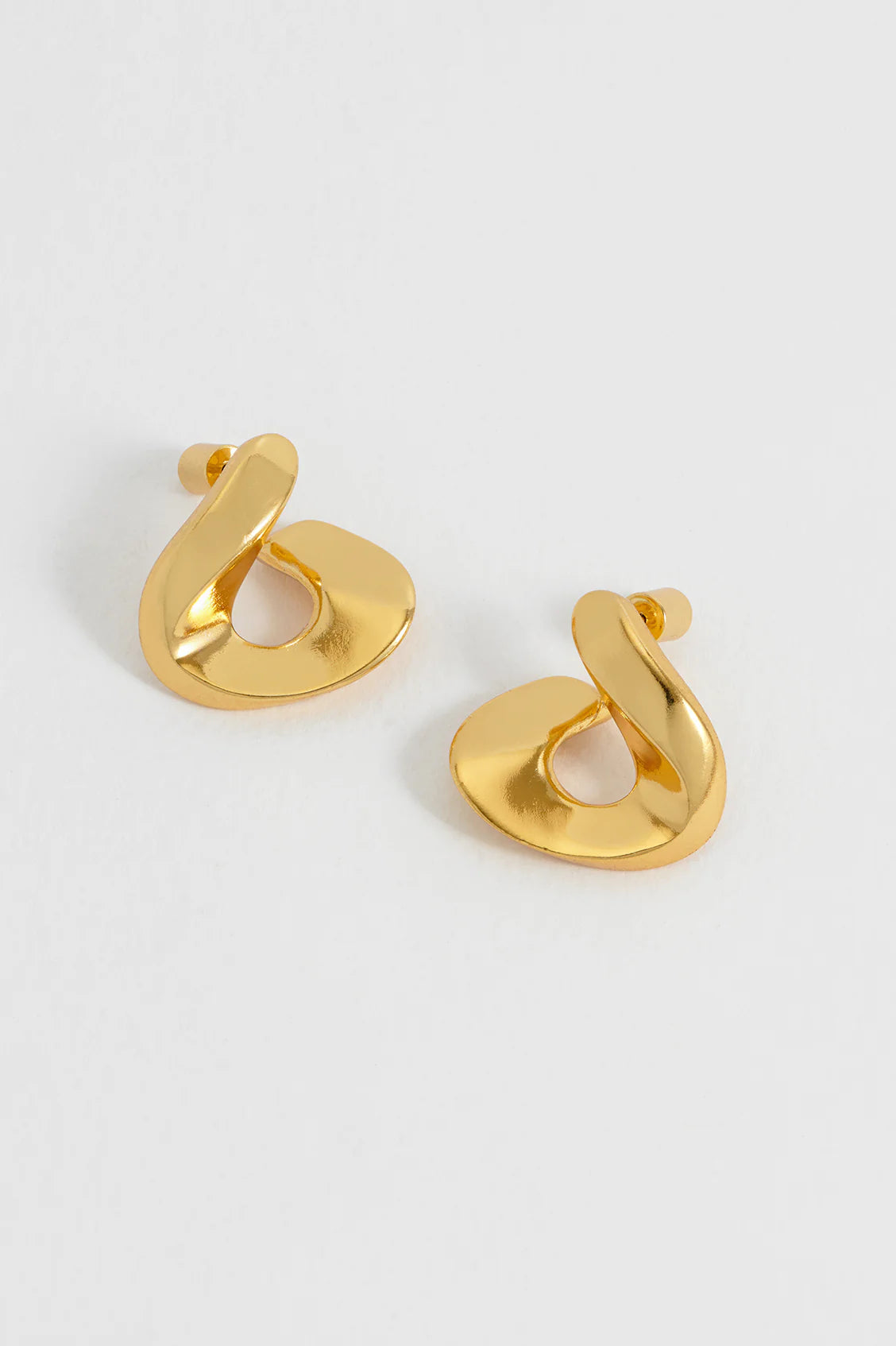 EB Edit Sculptural Twist Hoop Earrings