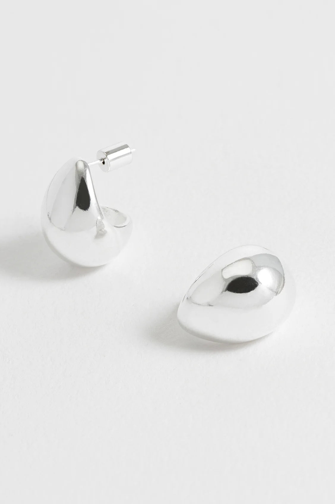 EB EDIT WATERPROOF PVD COATED Mini Teardrop Stud Earrings -  Silver Plated