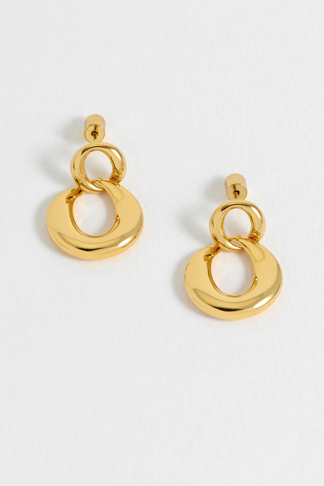 EB Edit Double Round Link Earrings