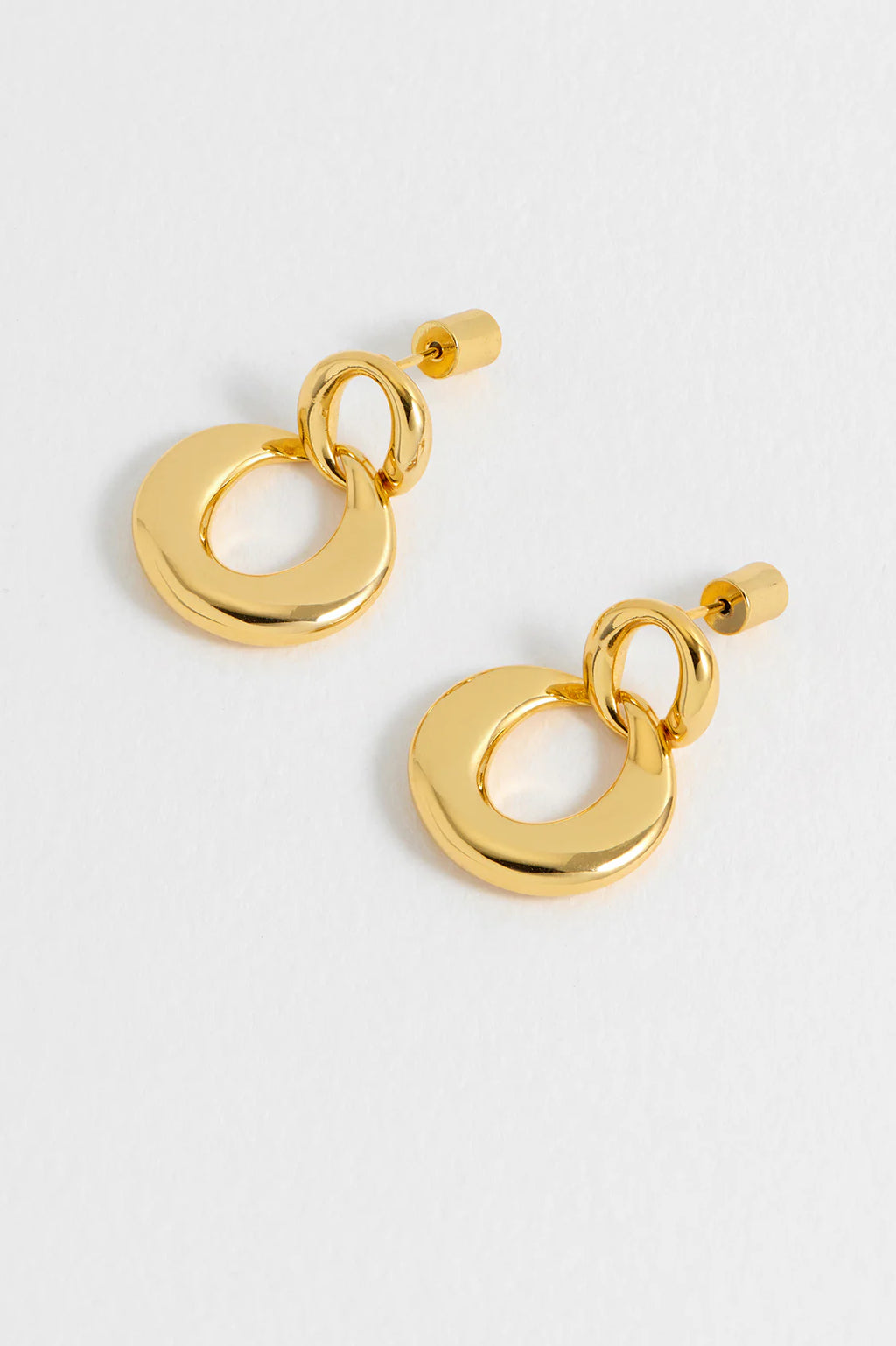 EB Edit Double Round Link Earrings
