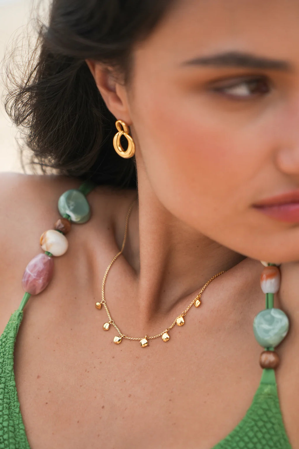 EB Edit Double Round Link Earrings