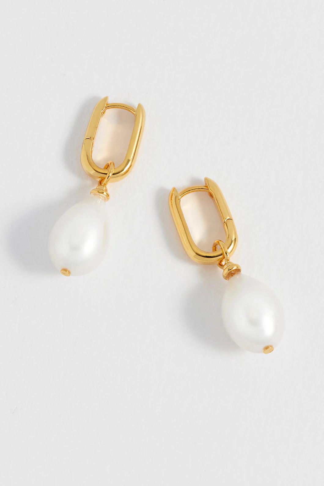 EB Edit Pearl Drop Link Earrings